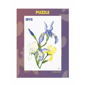Puzzle 35 elementów z nadrukiem - KWIATY | Idealne dla dzie
